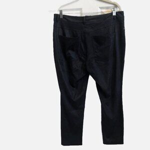 Curation Women Navy Blue Zipper Front Skinny Pants Size 16W New.